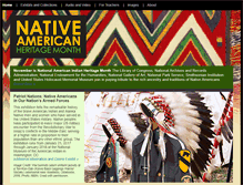 Tablet Screenshot of nativeamericanheritagemonth.gov